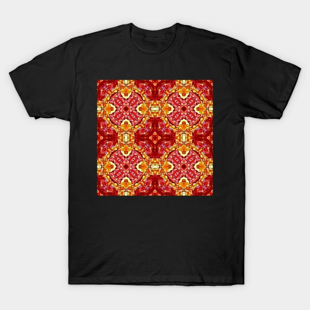 Pepperoni Pizza Pattern 3 T-Shirt by BubbleMench